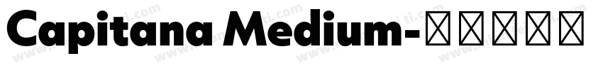 Capitana Medium字体转换